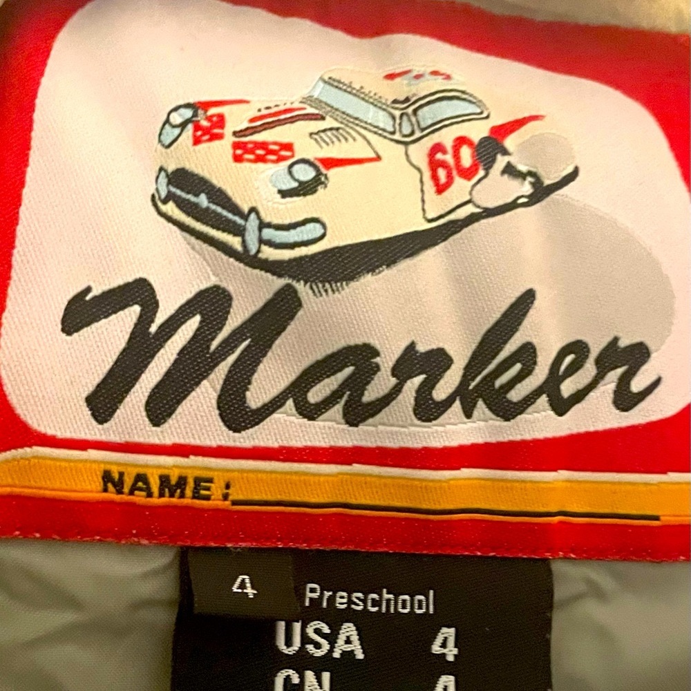 Childrens Ski Bib. Marker brand waterproof ski bib size 4. Like new condition!